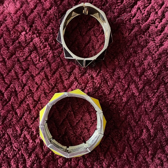 ⚠️Geo Bracelet Pair - Yellow/Black/White - Picture 4 of 11